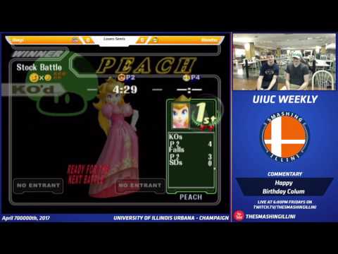 [Smashing Illini Weekly] Blendtec (Peach) vs. Deegs (Ice Climbers) SSBM Singles