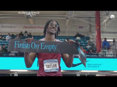 Tate Taylor Breaks HS Indoor 200m Record, Runs 20.46 Nike Indoor Nationals [Full Race Replay]