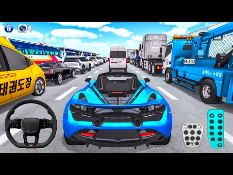 New High Speed Car Driving In New 8 Lane Expressway - 3D Driving Class 2025 - Android Car Gameplay