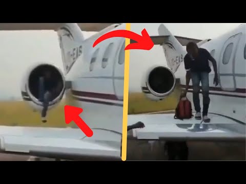 Kid Hides Inside Airplane Engine. Please Don't do such Things