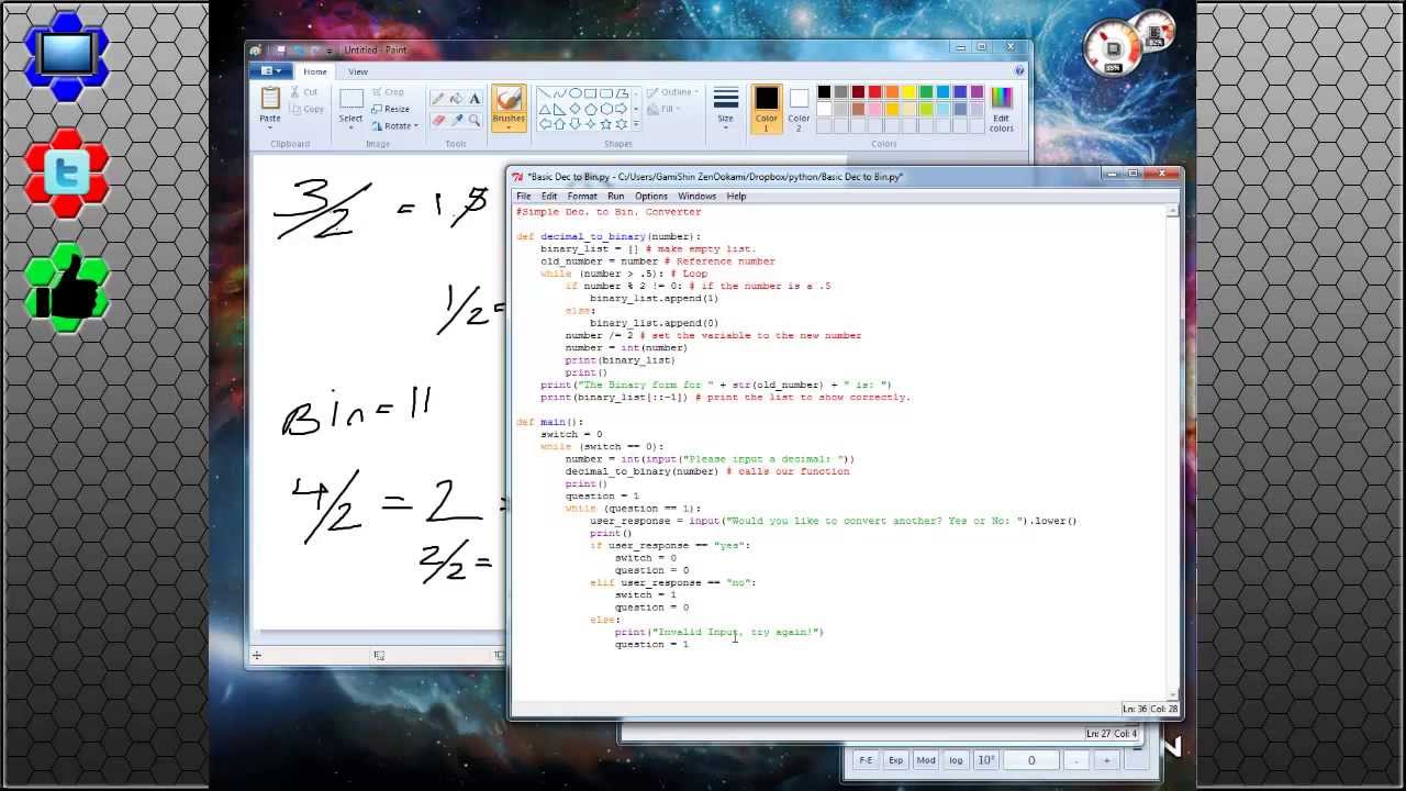 Python 102: Algorithms and Programming a Decimal to Binary converter! | The Call Stack