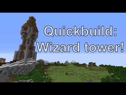 SuperSideKian - Creative Quickbuilds episode 1 - Tower of wizardry! - Minecraft 1.14.3