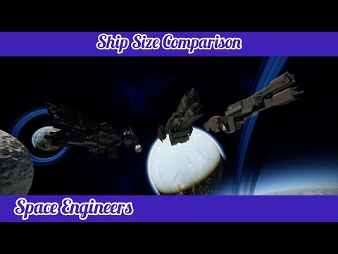 Halo | My UNSC Paris, Charon, and Stalwart Class Ship Size Comparison | Space Engineers