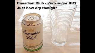 Canadian Club - Zero sugar DRY #October1BlackBoxNZ