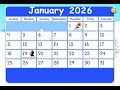 Starfall Calendar January 1 2026