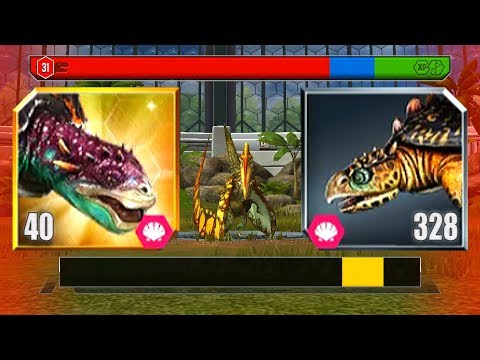 HENODUS vs PROTOSTEGA - CODE 19 PTERODACTYLUS | JURASSIC WORLD THE GAME