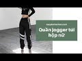 Một số mẫu quần jogger túi hộp nữ - Thể thao YES