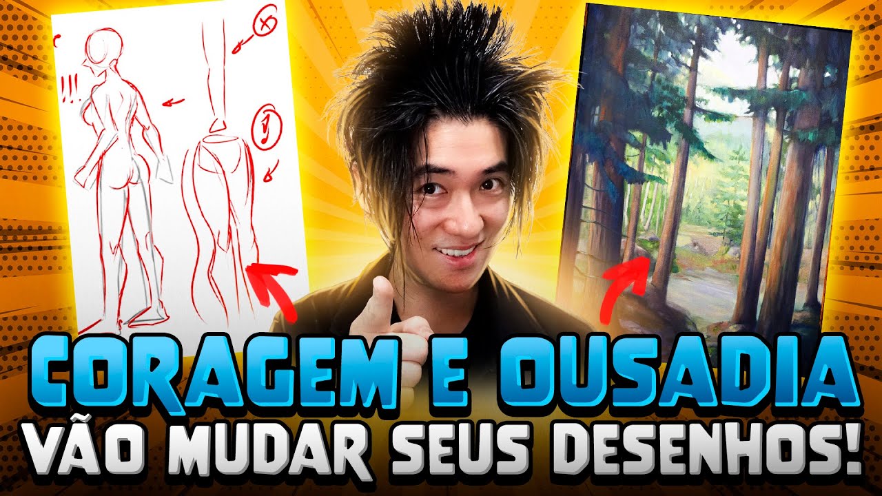 CORAGEM e OUSADIA para DESENHAR MELHOR! Entenda a técnica - Sketch Crás
