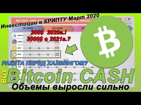 Инвестиции в КРИПТУ Март 2020! Bitcoin CASH BCH (покупаю Биткойн КЭШ!) Будет РАКЕТА перед халвингом?