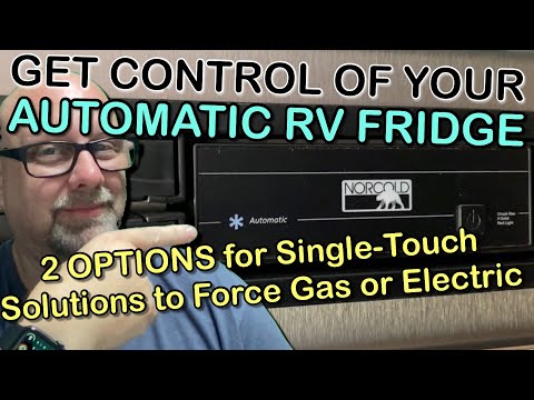 Norcold Automatic RV Refrigerator - 2 Single Button Hacks to Control Gas/Electric in 3 Minutes