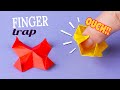 Origami finger trap [How to make a paper antistress without glue]