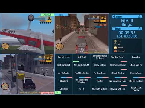 GTAMarathon 2019 - Grand Theft Auto III - Bingo - AsaajQb vs Bosz_ vs Menno888