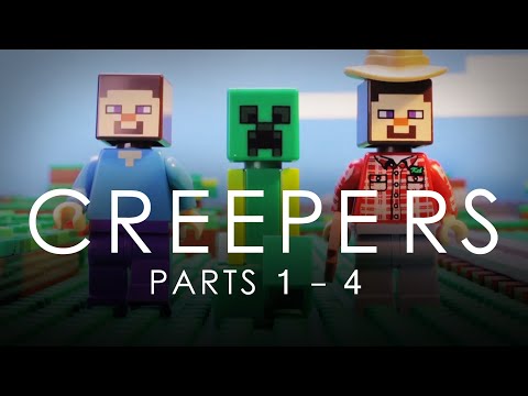 LEGO Minecraft: Creepers COMPLETE Vol. 1 Movie (Parts 1 - 4)