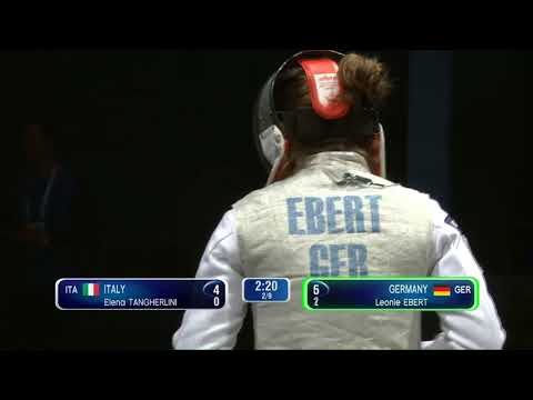 FE P3 F F Junior Team Verona ITA World Championships podium ITALY ITA vs GERMANY GER