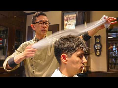 💈(ASMR) This Is How Old School Barbering Is Meant to Be Done — Traditional Japanese Master at Work