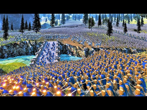 Dark Lord Sauron Unleashes his Massive Orc Army Against the Armies of Men, Elves & Dwarves | UEBS