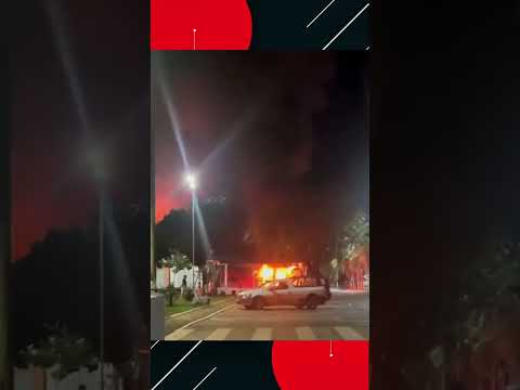 Incêndio atinge supermercado em Barro Alto.