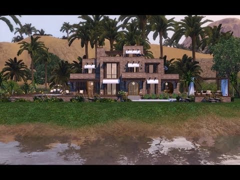 Sims 3 - Traditionally Modern Egyptian Mansion 1080p - new version