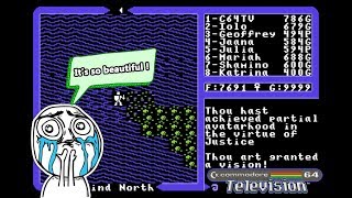 ⭐️C64 Television⭐️ Key of Three Parts(💀death sentence!💀) in Ultima IV(Ep.#17) on the Commodore 64