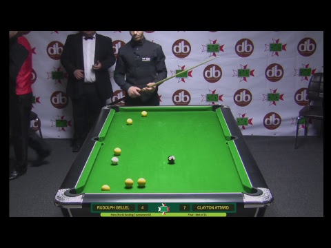 db World Ranking Tournament  Series no 3 - MENS FINAL  Rudolph Gellel vs Clayton Attard