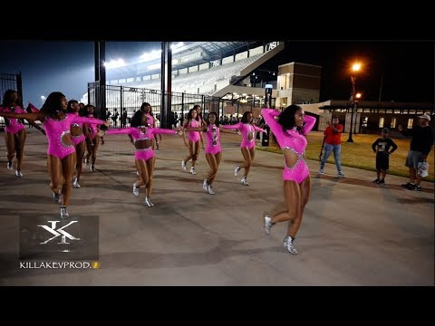 Alabama State University ft. the Sensational Stingettes - Marching Out Vs ASU - 2019