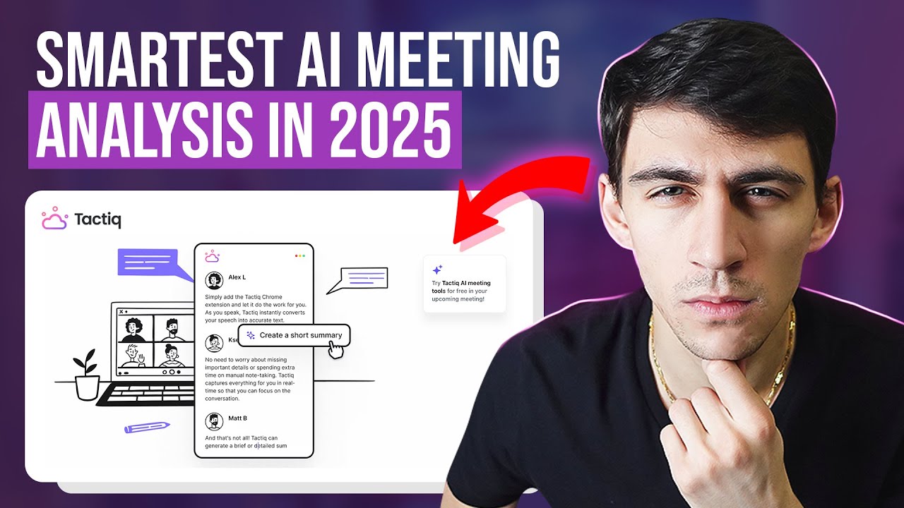 Get the SMARTEST AI Meeting Analysis in 2025 (Tactiq Tutorial) video thumbnail