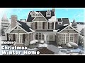 BLOXBURG: Christmas Winter 2-Story Home Speedbuild | Roblox House Build