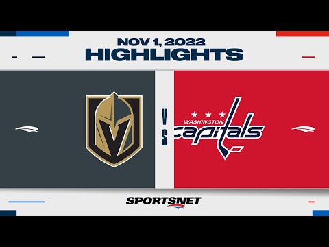 NHL Highlights | Golden Knights vs. Capitals - November 1, 2022