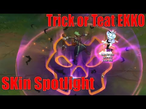 trick or treat EKKO 2018 New Skin || League Of Legends New EKKo Skin Spotlight !