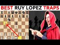 Punish Common Opening MISTAKES in the Ruy Lopez [6 Best TRAPS]