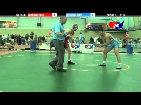 University Nat`ls FS  96 KG / 211.5 lbs: Jackson Hein vs. Anthony Abro