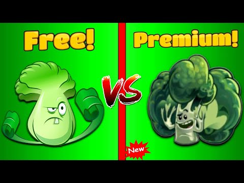 PVZ 2 - New Plant Blockoli Vs Bonk Choy - Premium vs Free! Who Will Win?