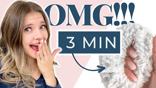 How to Crochet a Fluffy Scrunchy in 3 minutes | Market Best Seller!!!