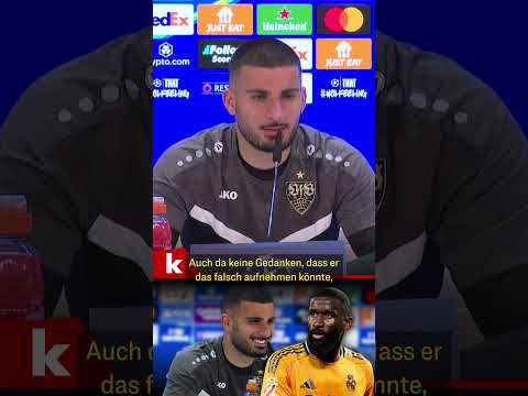 Undav warnt Kollegen vor Rüdigers Tricks: “Kneifen und Trashtalk” #shorts