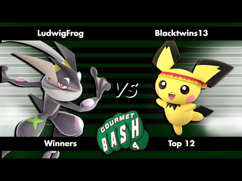 LudwigFrog (Greninja) vs Blacktwins13 (Pichu) - Gourmet Bash 4 - Ultimate Singles - Winners Top 12