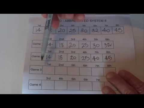 How to Play Lotto With an Abbreviated System 8 - Lotto Wheeling - Step by Step Instructions