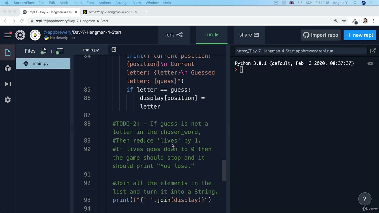 Challenge 4 - Keeping Track of the Player's Lives | 100 Days of Code: Complete Python Pro Bootcamp