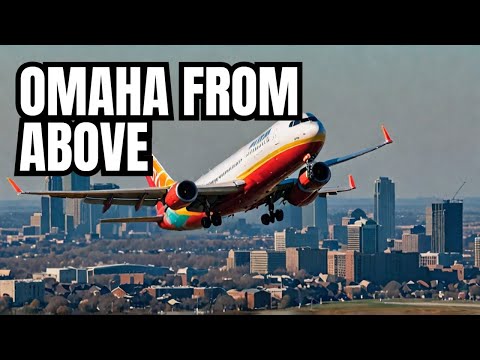 The Most STUNNING Takeoff and Aerial View of Omaha City Nebraska USA! #omaha