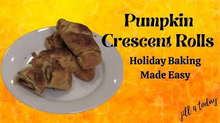 Easy Cinnamon & Spice Pumpkin Rolls with Pillsbury Crescent Rolls | Delicious Fall Treat!
