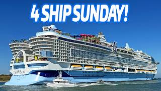 4 Massive Cruise Ships Depart Port Canaveral | Star of the Seas, Venezia & More!
