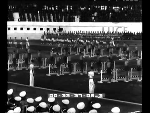 L'adunata degli avanguardisti allo stadio Olimpico