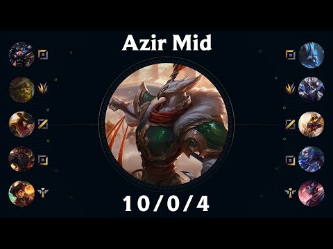 Azir Mid vs Twisted Fate KR Challenger Replay Patch 13.21