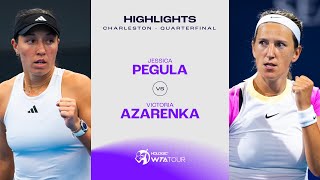 Теннис Jessica Pegula vs. Victoria Azarenka | 2024 Charleston Quarterfinal | WTA Match Highlights