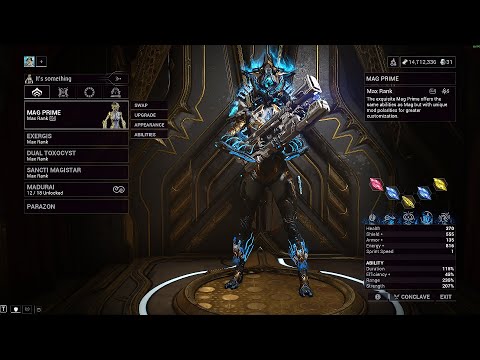 Warframe| Mag Prime Max Build| Solo Steel Path[Exergis]