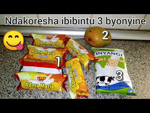 Niba ufite umwembe,amata na biscuits😋 koramo dessert iryoshye//Abana bo babikunda kurushaho👌