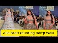 Super Mummy Alia Bhatt Stunning Ramp Walk For Manish Malhotra Ramp Show