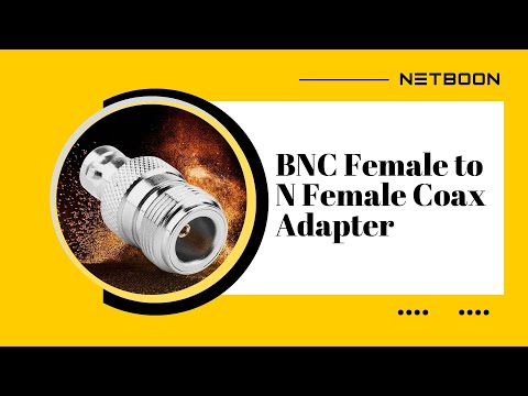 NETBOON BNC Female to N Female Coax Adapter