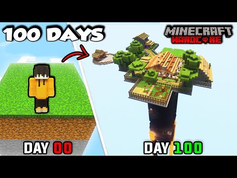 I AM KOPI - I Survived 100 Days In ONE CHUNK in Minecraft Hardcore...