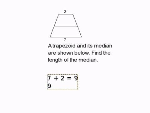 How to Find the Length of a Median in a Trapezoid