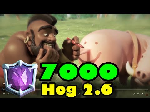 🔥Hog 2.6 Cycle 👈He got 7000+ Trophy Ladder pushing - Clash Royale